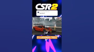 F1 TEST RUN! CSR2 #csr2 #csrracing2