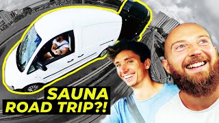 Daily Vlogging [In A Sauna On A Road Trip!]
