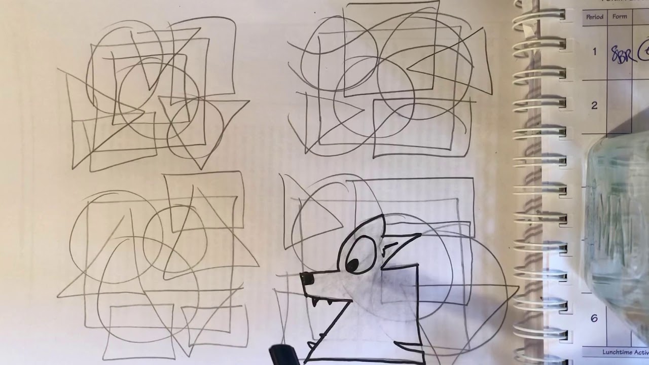 Create a character using Geometric shapes to help design in DT - YouTube