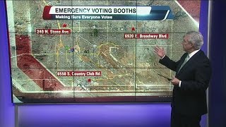 County opens emergency early voting sites