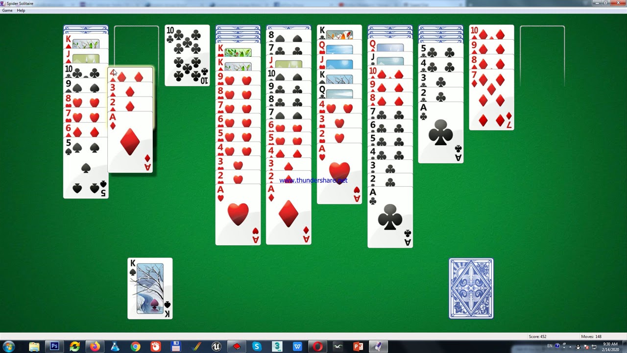 spider solitaire online full screen