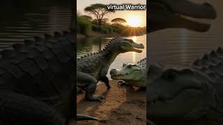 Komodo Dragon vs Crocodile – Ancient Reptile War 🦎🐊