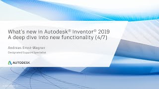 What's new in Inventor 2019 | Assembly Design Enhancements 2 (Part 4/7)