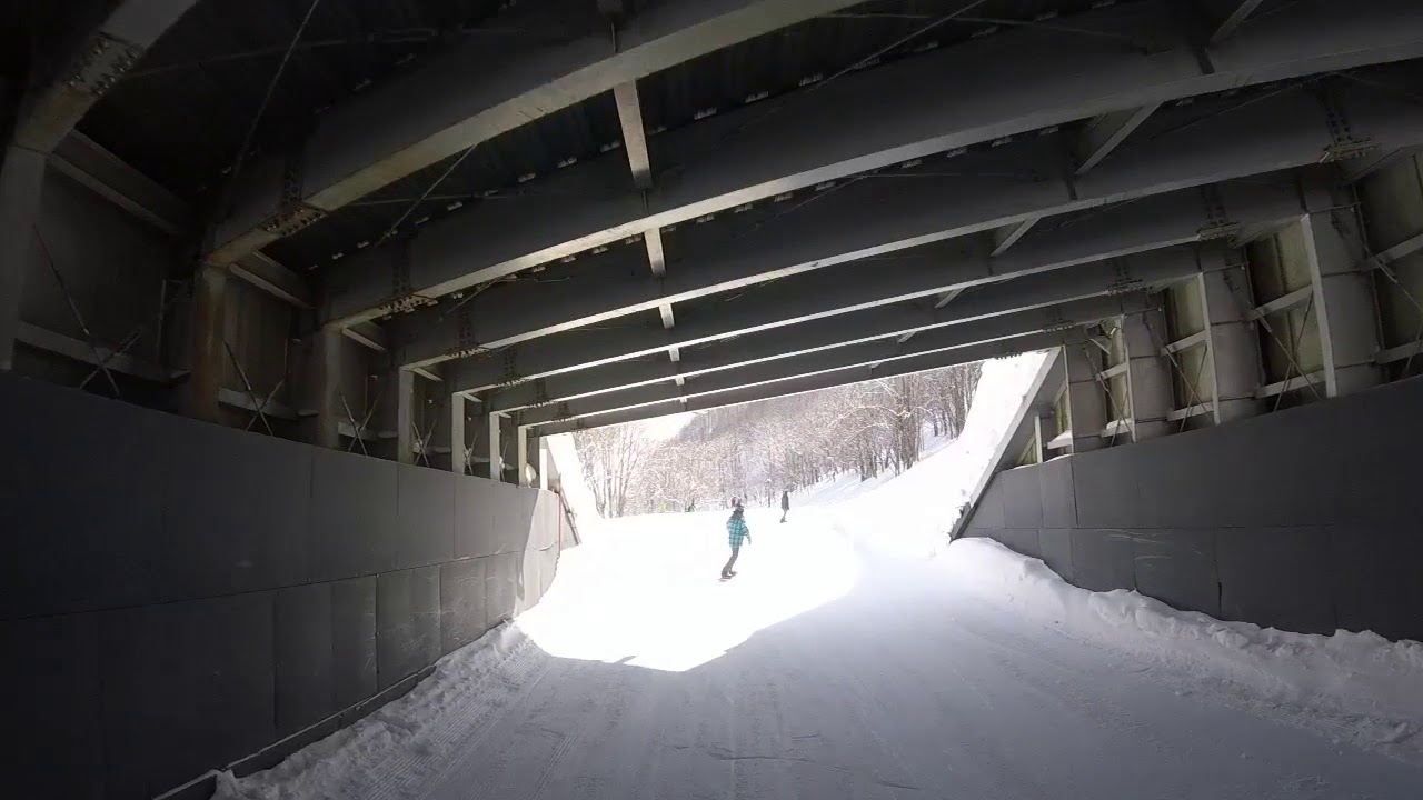 Hakuba47 route7 to route 6 beginner ski trail Feb 2018