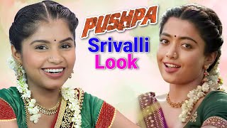 I Converted Myself Into Srivalli For A Day - Makeup & Fashion | DIY Queen #Pushpa