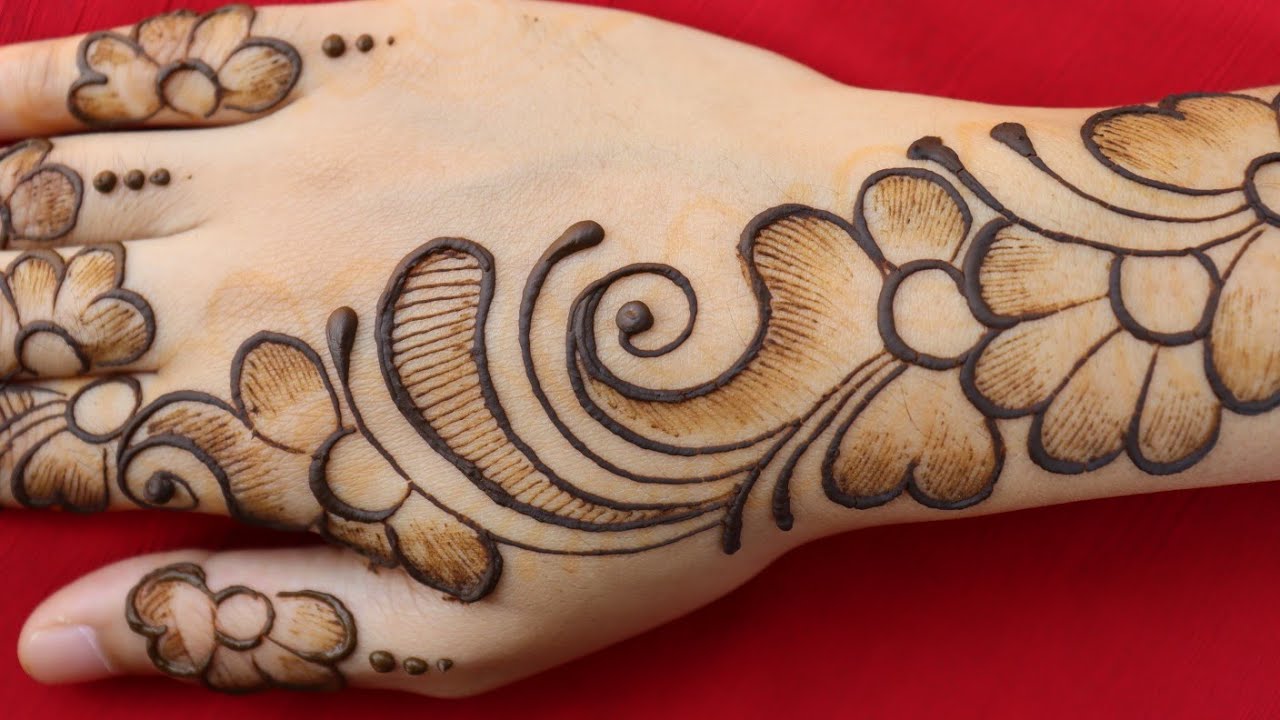 best creative mehndi designs for hands || easy and simple arabic ...