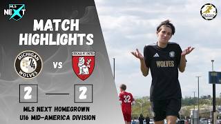 U16 MLS Next Homegrown Match Highlights: Michigan Wolves vs Chicago FC United