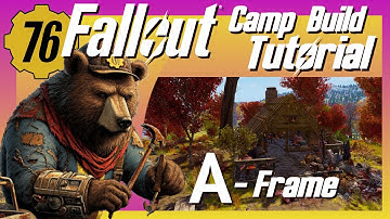 Fallout76 A-Frame Camp Build Tutorial / tips & tricks