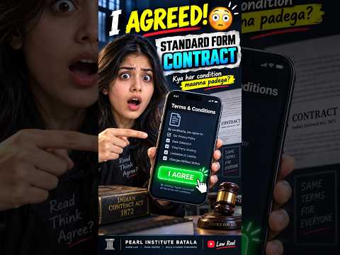 Preview for I Agreed Without Reading! 😳 | Standard Form Contract Explained | Contract Law Shorts