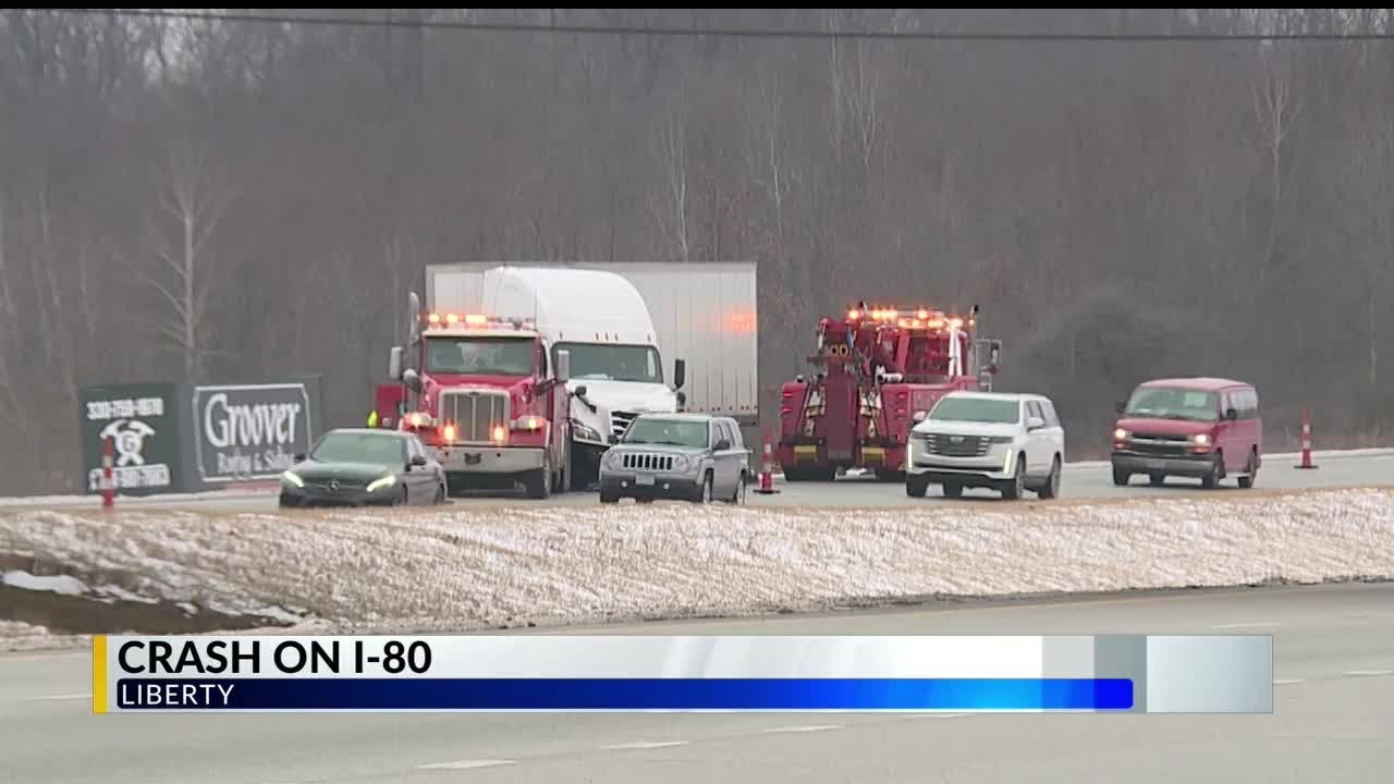 Traffic backed up due to crash on I-80 - YouTube