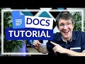 Google Docs Beginners Tutorial 2020