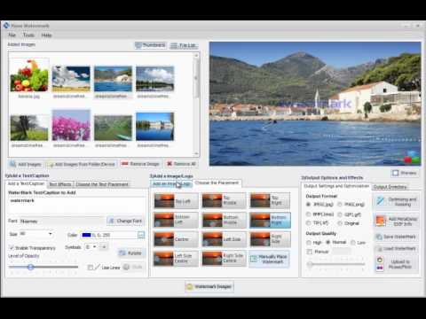 How to add a Simple Text and Logo Watermark to Images using Mass Watermark