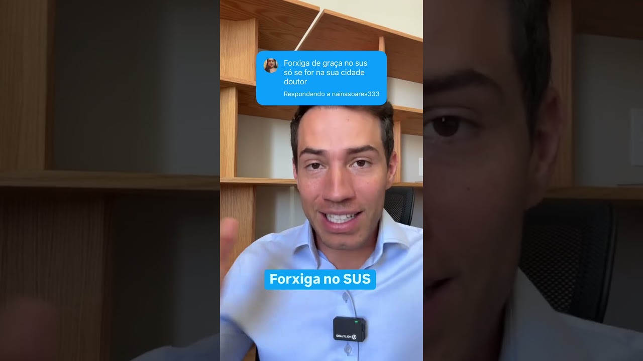 Sim, a dapagliflozina está disponível gratuitamente no Sistema Único de Saúde (SUS) | Dr.Victor Mira