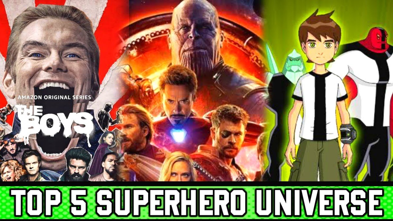 Top 5 SuperHero Universe | Ben 10 | MCU | The Boys | Top 5 | By Lightdetail
