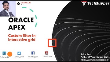 Custom filters in Interactive Grid in Oracle APEX