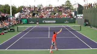 Roger Federer Practice 2014 BNP Paribas Open Part 2