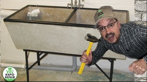 How To Remove Old Concrete Laundry Sink