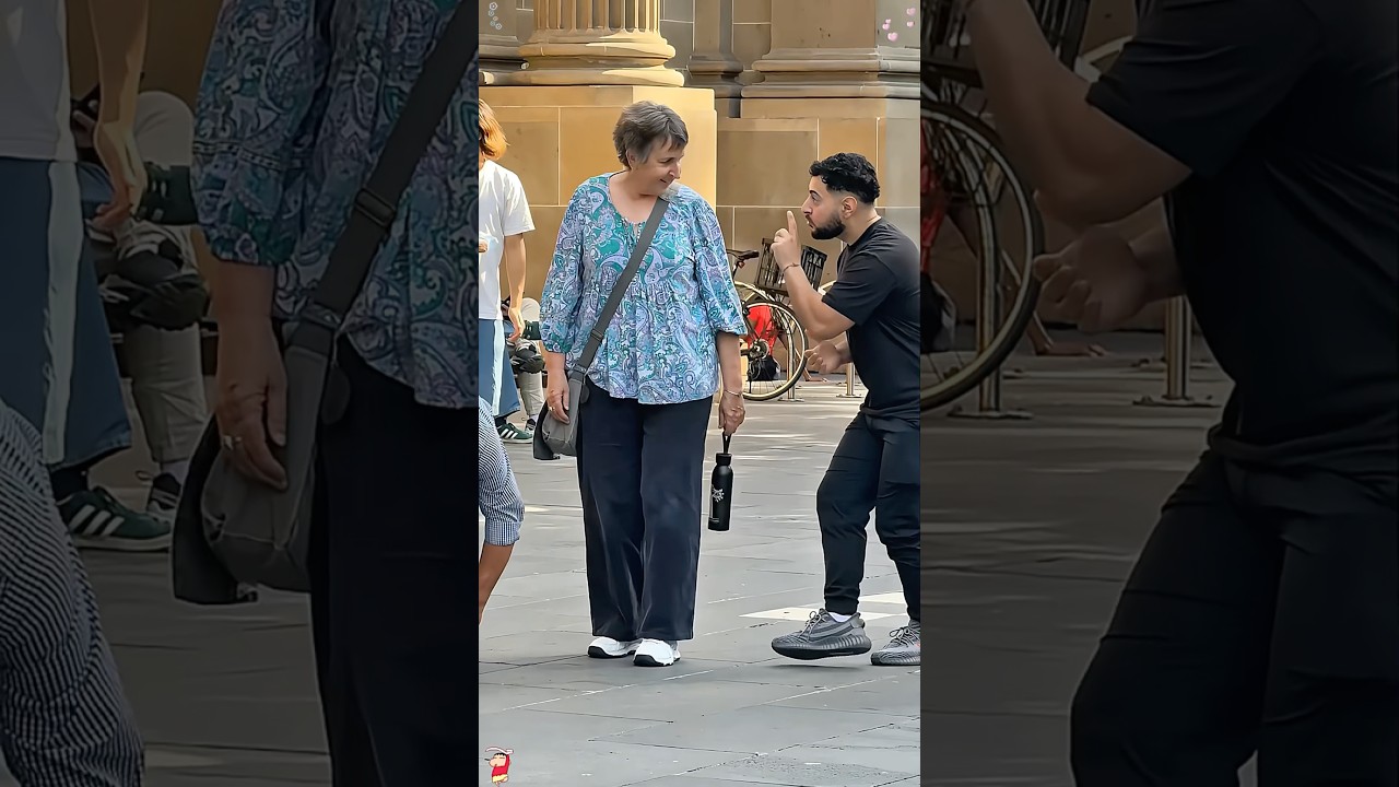 Street holding prank 😂