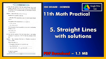 11th Math Practical No.5 Answers [Science]