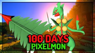I Spent 100 Days Solo In Minecraft Pixelmon! (Pokemon In Singleplayer Minecraft)