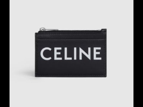 CELINE ZIPPED CARD HOLDER 10F993DMF - YouTube