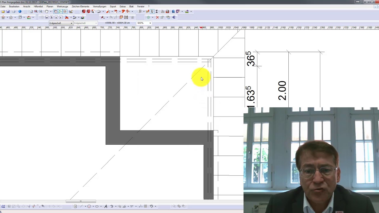 Vi Plan - Pfetten im Grundriss anzeigen und verwenden