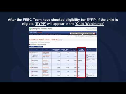 Kirklees Provider Portal - How to Claim EYPP