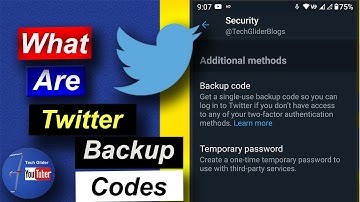 Backup codes on twitter for two factor authentication. 2FA Twitter app backup codes