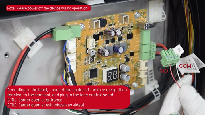 DS-K3G200LX Face Recognition Terminal Wiring