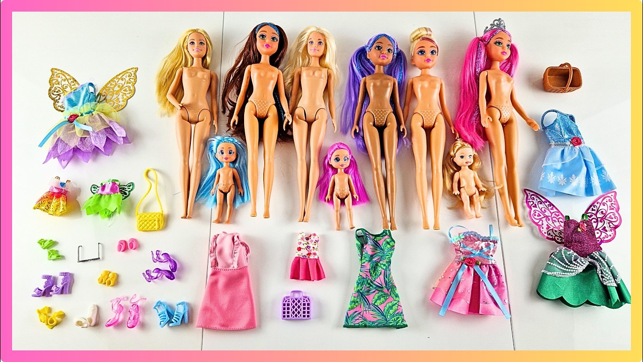 24 Minutes Satisfying Unboxing | Barbie Family Playset Part 1 Review & ASMR