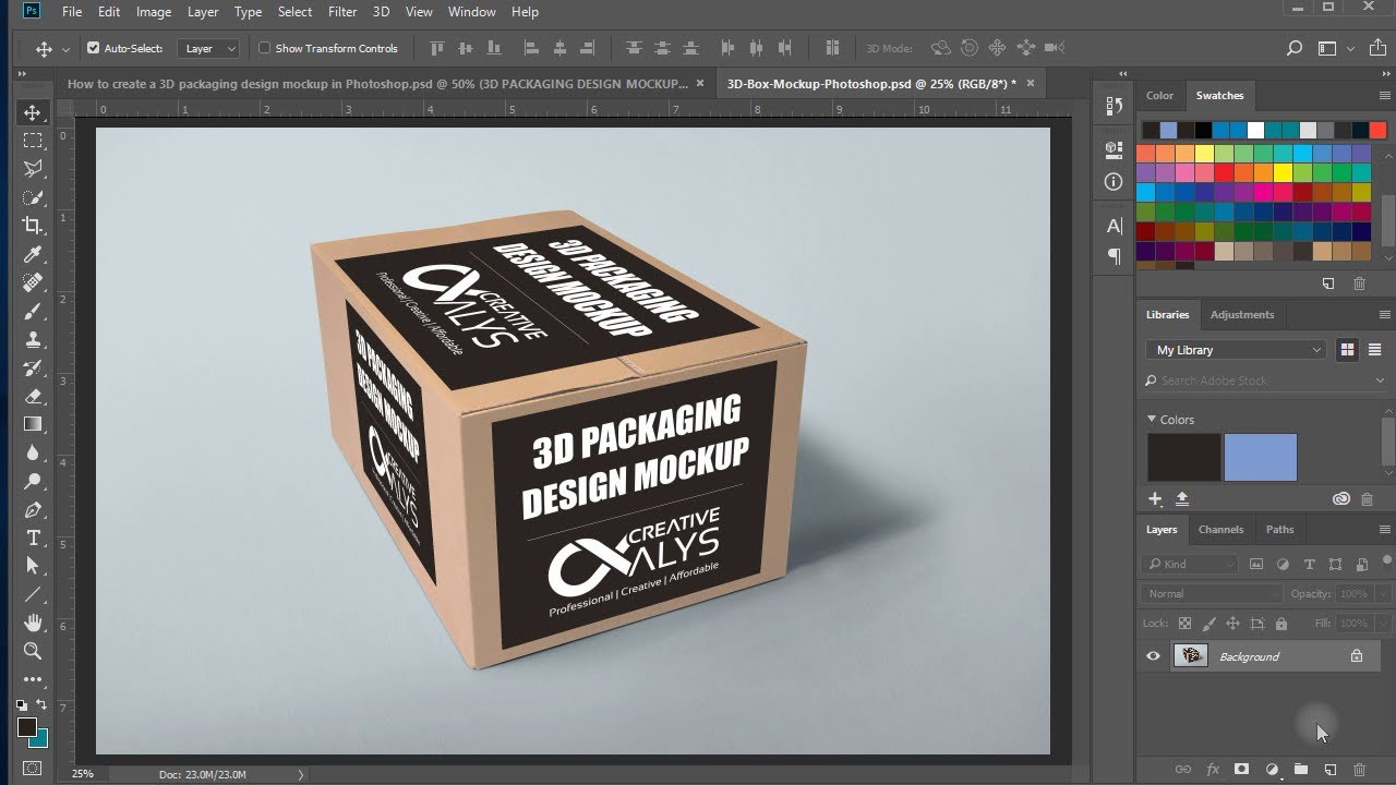 Download How to Create 3D Packaging Design Mockup in Photoshop ...