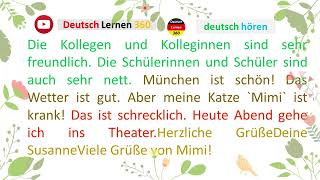 Deutsch Lernen  A1  || German Conversation for Beginners | German Phrases To Know