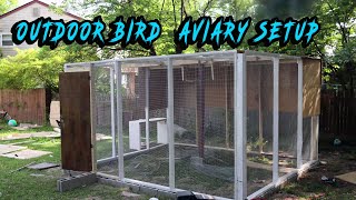 Building Outdoor aviary for lovebirds in Timelapse