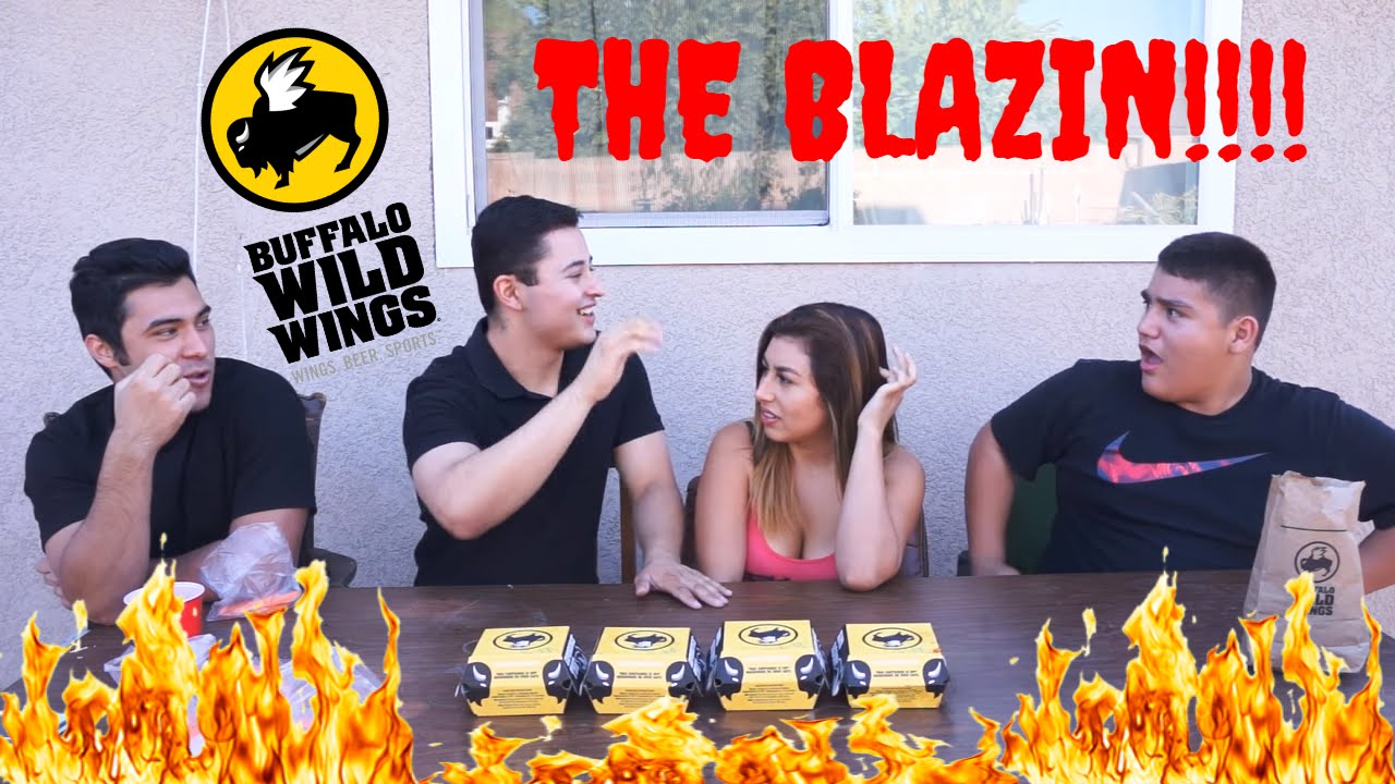 BUFFALO WILD WINGS CHALLENGE... THE BLAZIN!!!!! YouTube