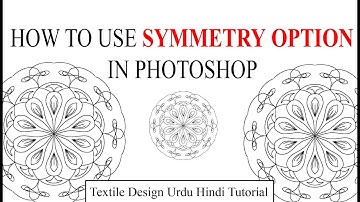 How to use SYMMETRY Option in Photoshop  Textile Design Digital Design