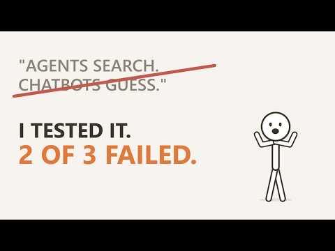 I Tested Chatbot vs AI Agent — 2 of 3 Tests Failed