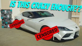 TOYOTA SUPRA GETS CRAZY CUSTOM WHEELS!!