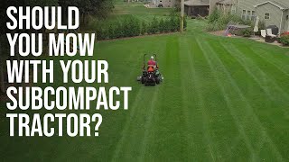 is it actually a decent mower? john deere 1025r tractor lawn mower 🤔