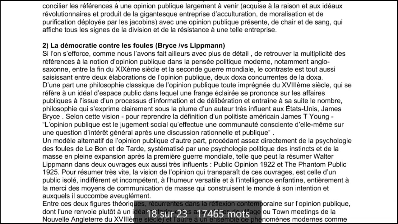 Introduction à l' étude de Droit _ La notion d’opinion publique _ Partie 2