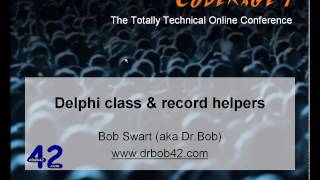 Delphi Class and Record Helpers