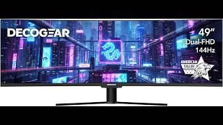 Review: Deco Gear 49” Curved Ultrawide Gaming Monitor – 144Hz &amp; HDR400