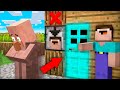 WHY VILLAGERS ARE NOT ALLOWED TO MY HOUSE WITH FACE ID IN MINECRAFT ? 100% TROLLING TRAP !