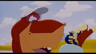 We're Back! A Dinosaur's Story Scene T-Rex Play Golf Information