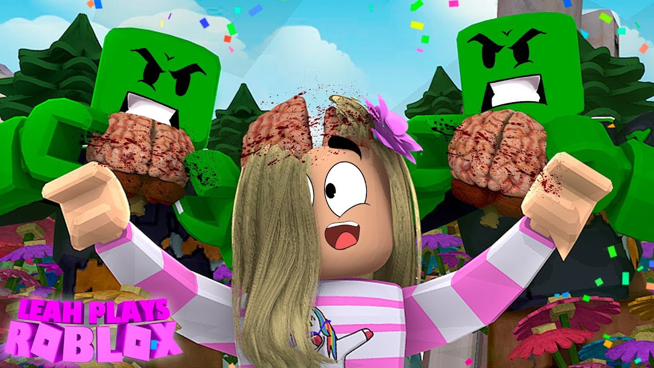 Roblox Little Leah Plays Zombies Ate My Brains Zombie Rush - roblox little leah plays zombies ate my brains zombie rush