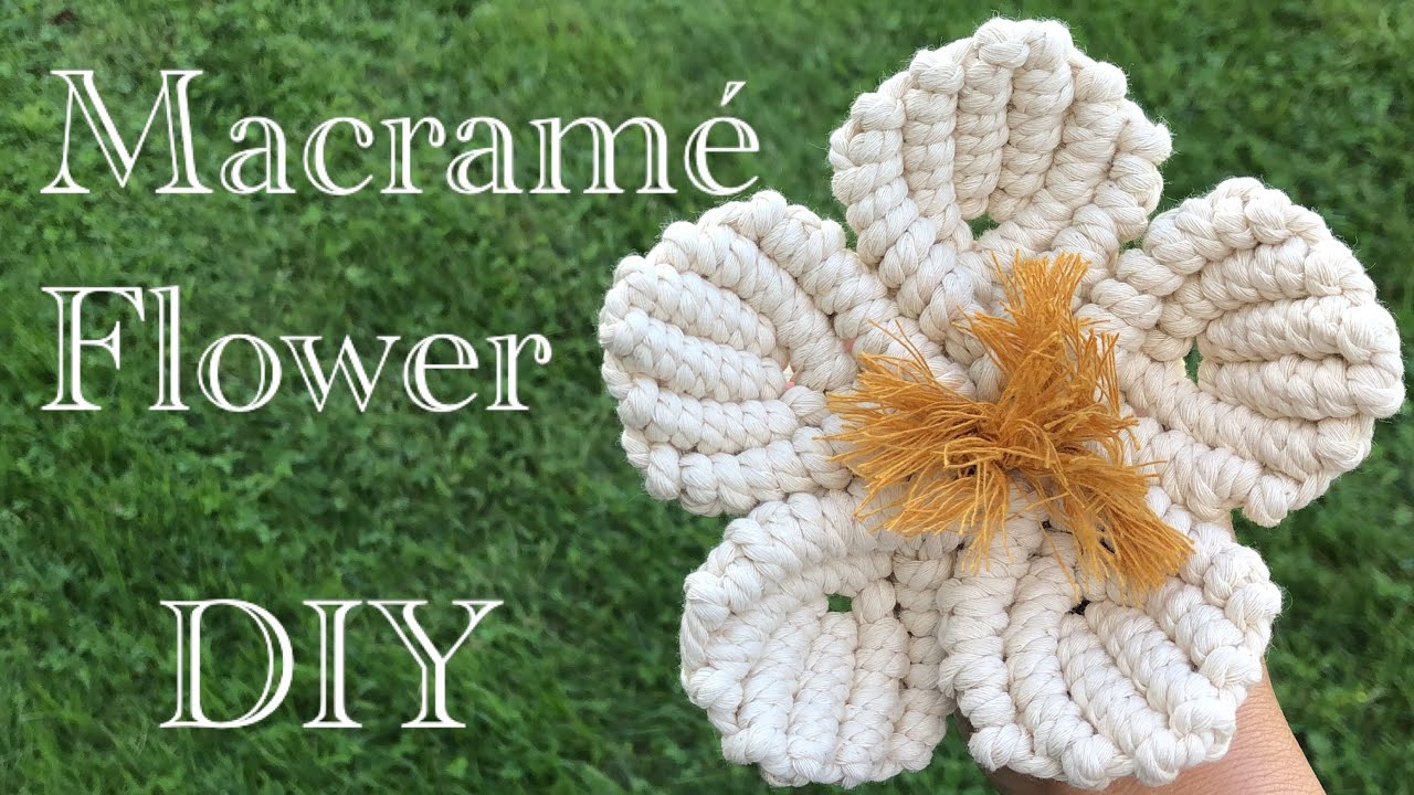 MACRAME FLOWER / DIY / Tutorial / फूल