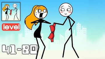 Item Swap - Gameplay Walkthrough - All Levels 41-80 - Funny Stickman Brain Puzzle Game