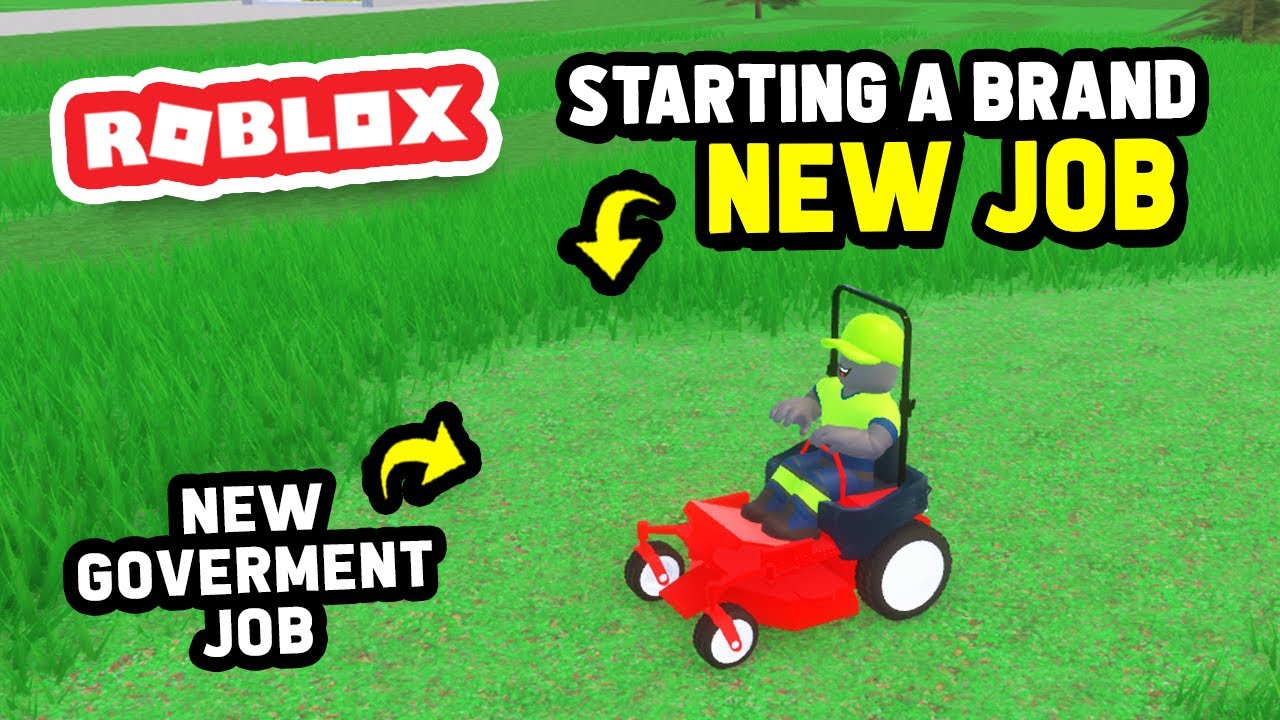 New LAWN MOWING JOB In Roblox City of Services