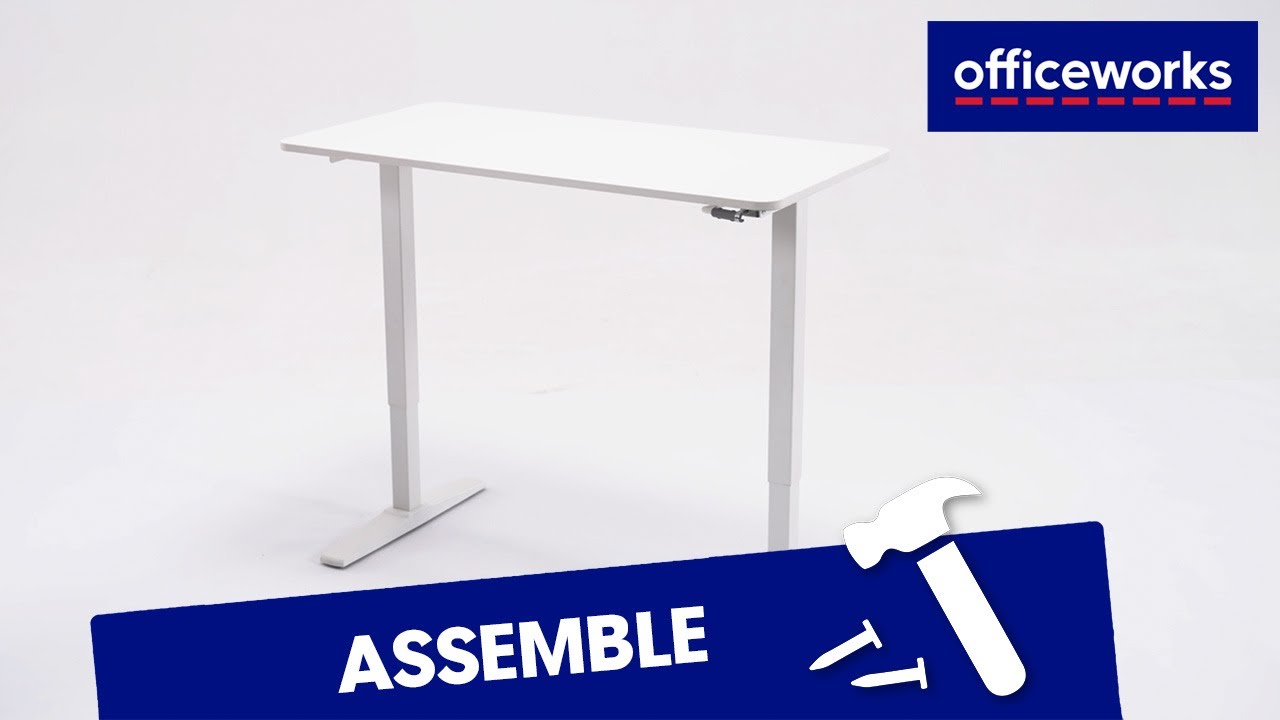 Otto Chatham Manual Sit Stand Desk Assembly Instructions YouTube