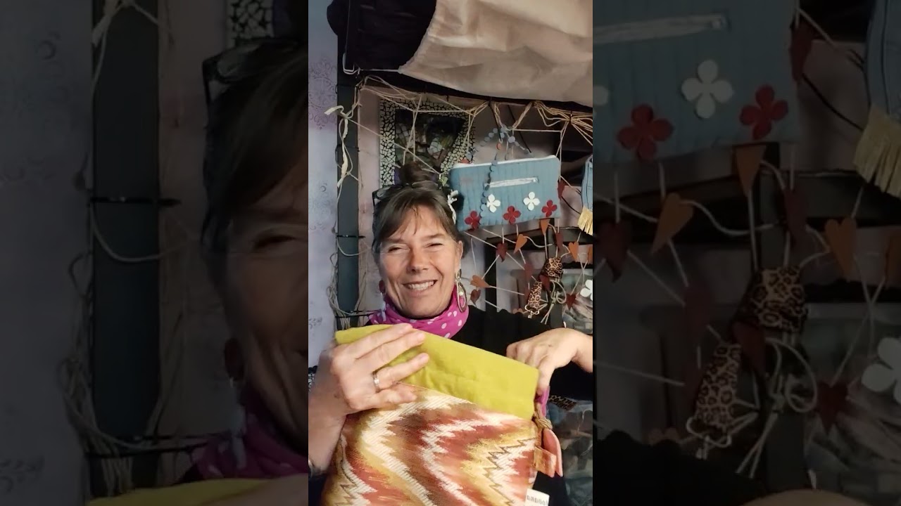 350) Cut and prep a laptop sleeve or notebook pouch. #diybag #bagmaker 