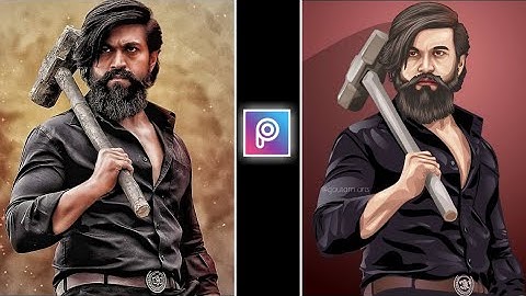 PicsArt Cartoon Photo Editing tutorial || Vector art portrait photo editing in picsart